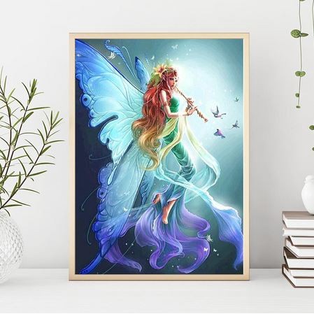 DIY Full Drill Diamond Painting - 5D Fairy Butterfly Stitch Kit