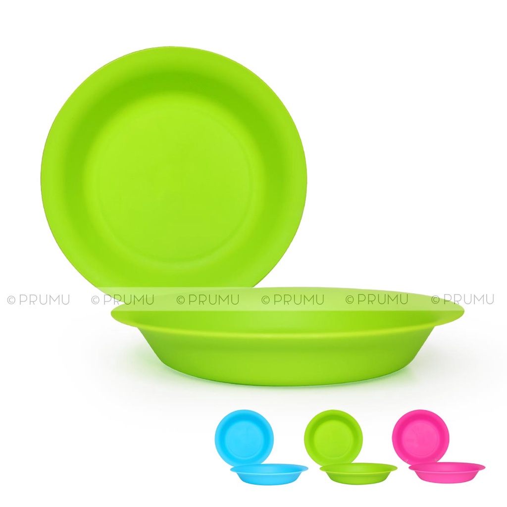 Piring Makan Plastik 9 inch - Piring Plastik Cantik - Piring Plastik Warna - Clio Holland