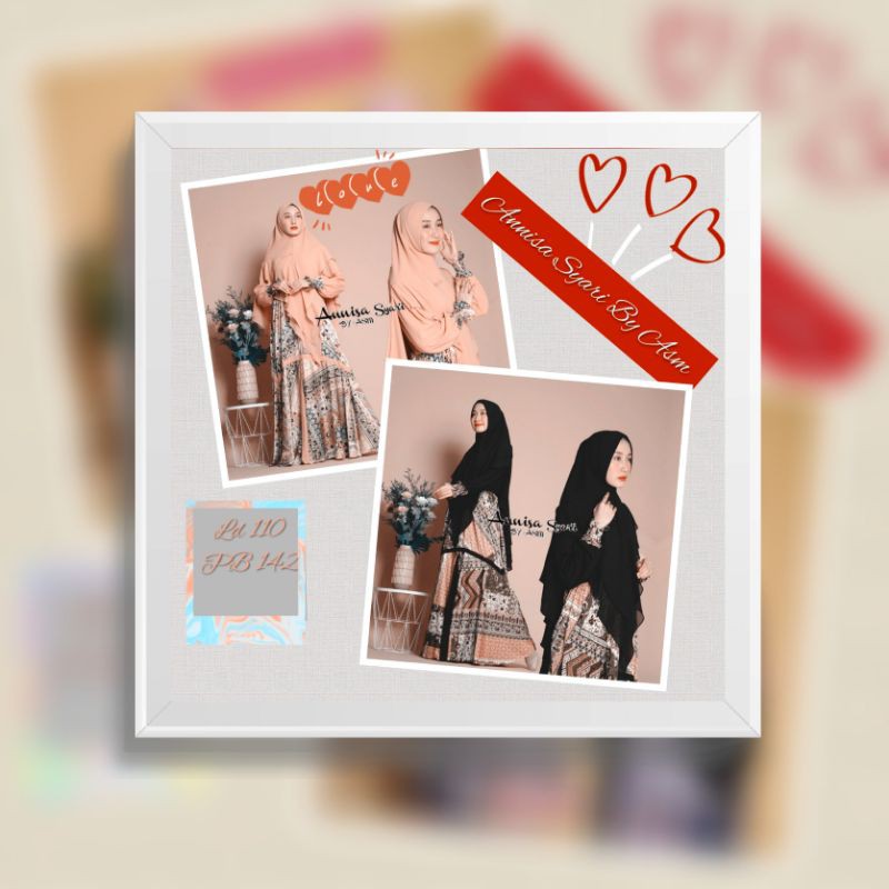 Gamis Annisa Syari By Asm - Gamis Lebaran Terbaru 2021 - Dress Cantik Lebaran Jumbo Mewah Terbaru