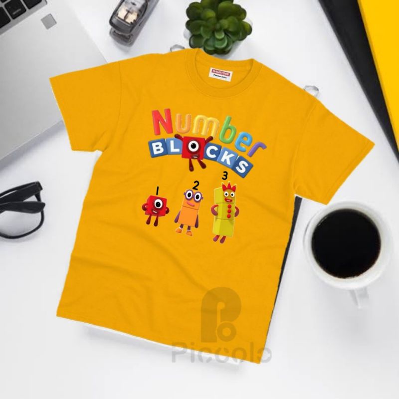 BAJU KAOS ANAK NUMBER BLOCKS NUMBER BLOCK LENGAN PENDEK