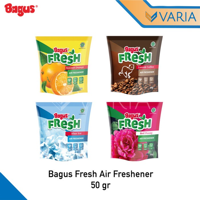 Bagus Fresh Air Freshener 50 gr Pouch Pengharum Parfum Mobil Gantung