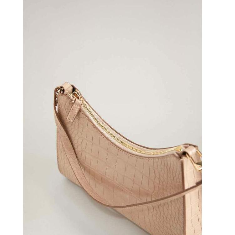 Keluaran Terbaru.. Tas Wanita Mango Croc Effect Baguette Bag  #100116