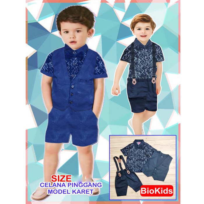 Baju Anak Laki Laki Setelan Tuxedo ROmpi Kondangan Anak Bayi Dion