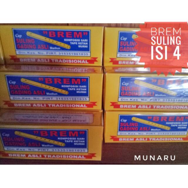 

Brem Suling isi 4 Brem Madiun Rasa Original