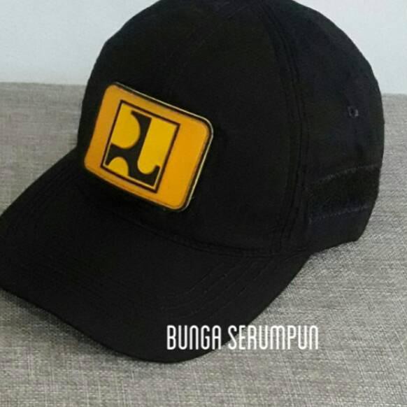 J6F TOPI PUPR - TOPI PUPR VELCRO HITAM »C7