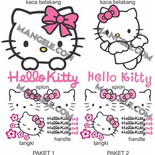 

Cutting sticker Hello Kitty paket murah stiker lucu variasi kualitas