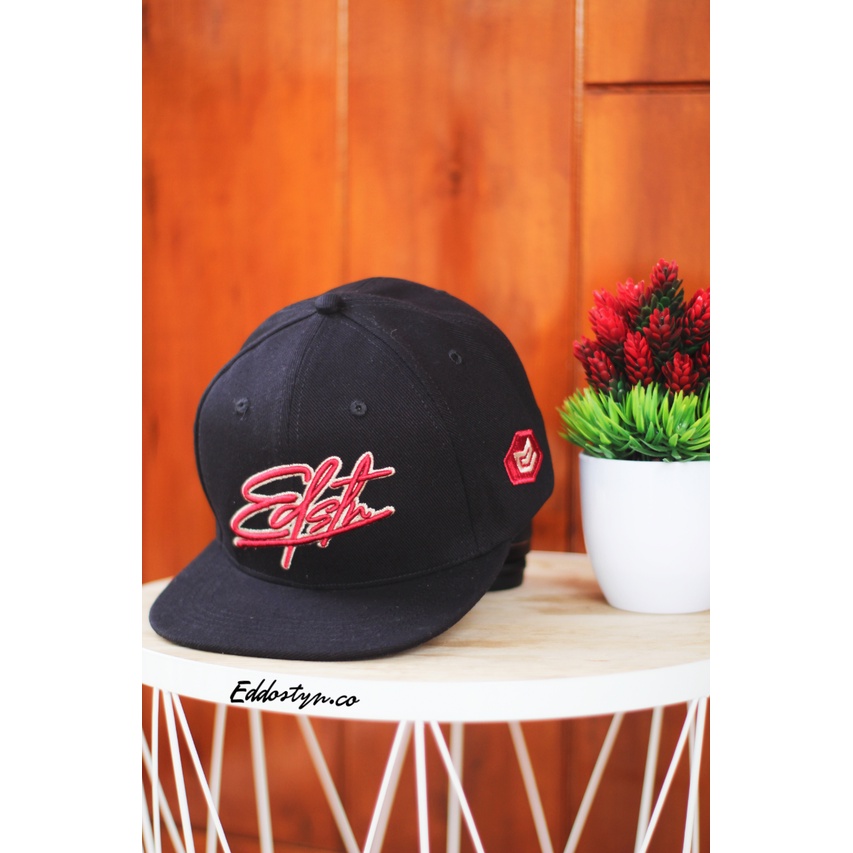 Topi Snapback/HIP HOP Premium Original Clothing EDSTN Unisex COD Full Black 006