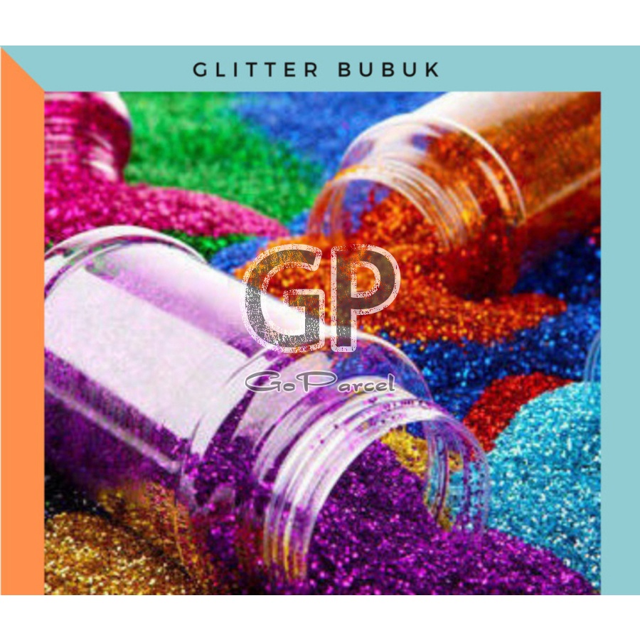 ( Ecer ) METALLIC GLITTER DUST - BUBUK / SERBUK METALIK GLITER / ART DIY METALLIC GLITTER 6 COLORS GOLD SILVER FUSCHIA RED BLUE GREEN ACCESSORIES AKSESORIS HIASAN MAKE UP DIY GOLD SILVER RED BLUE GREEN