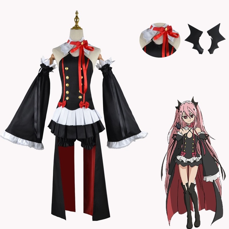 PREORDER Anime Seraph of The End Krul Tepes Same Style Halloween Dress Vampire Costume Girly Woman S