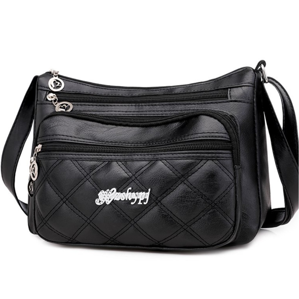 BJ57348 - BLACK - TAS IMPORT TAS WANITA FASHION IMPORT MODIS ELEGAN TERMURAH TERLARIS TERBARU BAGSTORE JAKARTA TAS BATAM CR7348 LT1165 mirip CR7349
