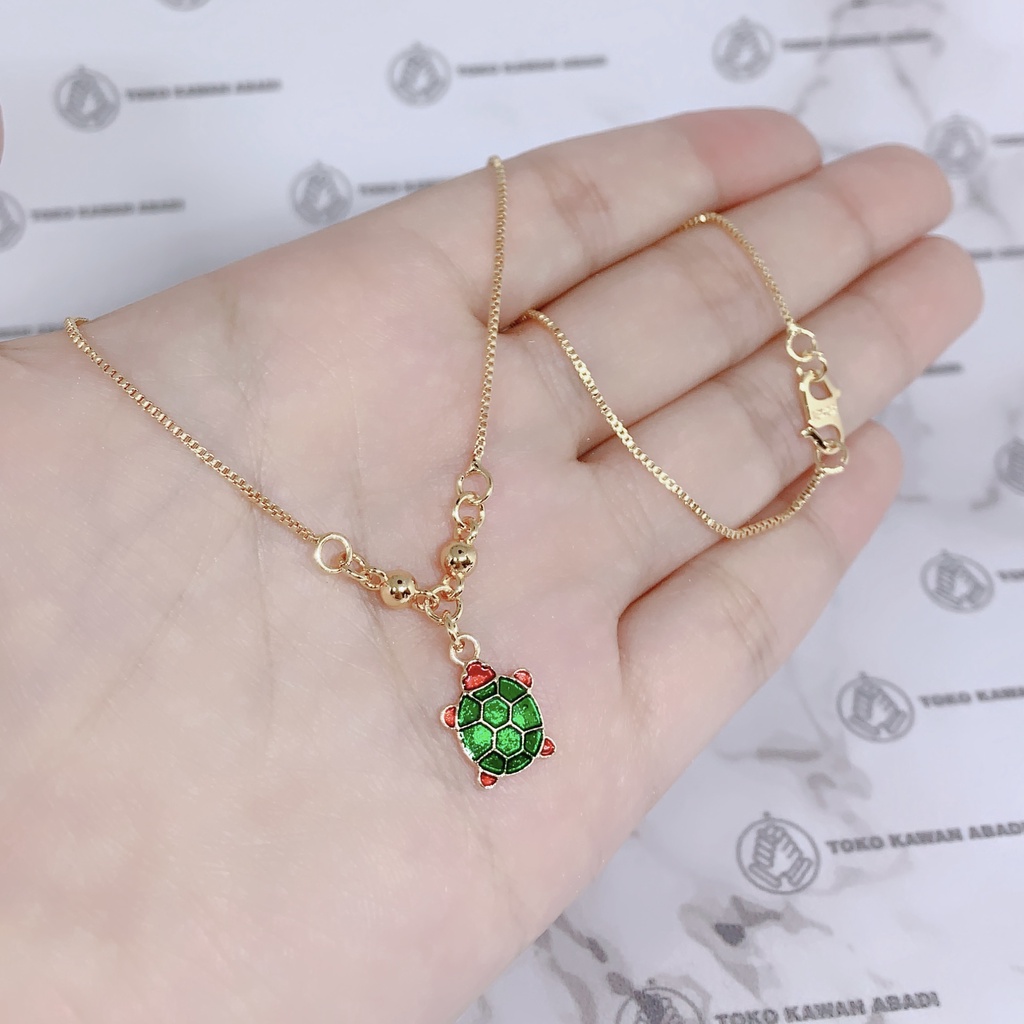 Xuping Gold Kalung Anak Perempuan Liontin Kura - Kura *12