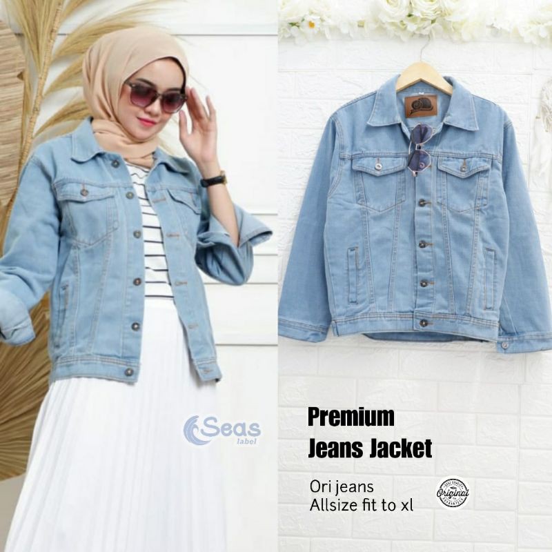 Jaket Jeans l Premium Jeans Jacket l Jaket l Pakaian Wanita