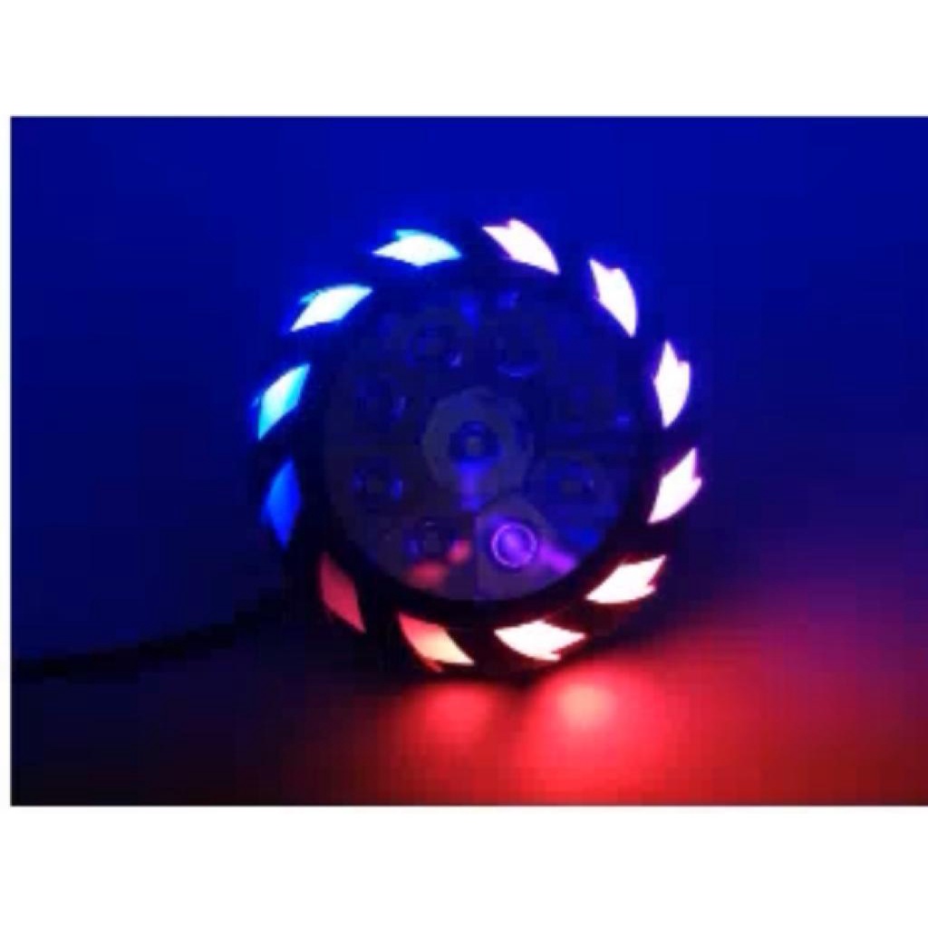 PROMO LAMPU TEMBAK SOROT LED BREKET SPION 9 MATA PLUS ANGEL EYE RAINBOW