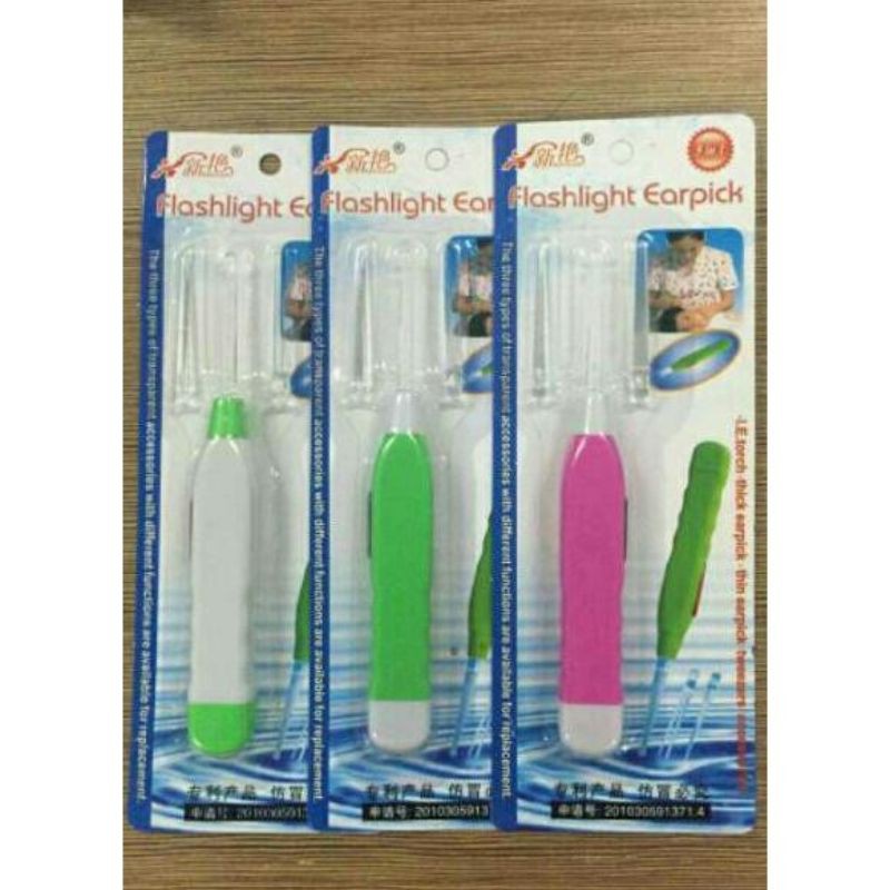 Korek Telinga Bayi senter LED flashlight korek kuping pembersih telinga anak