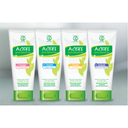 Acnes Creamy Wash Foaming Wash Deep Pore Cleanser Oil Control Yogurt Touch Complete White Shopee Indonesia
