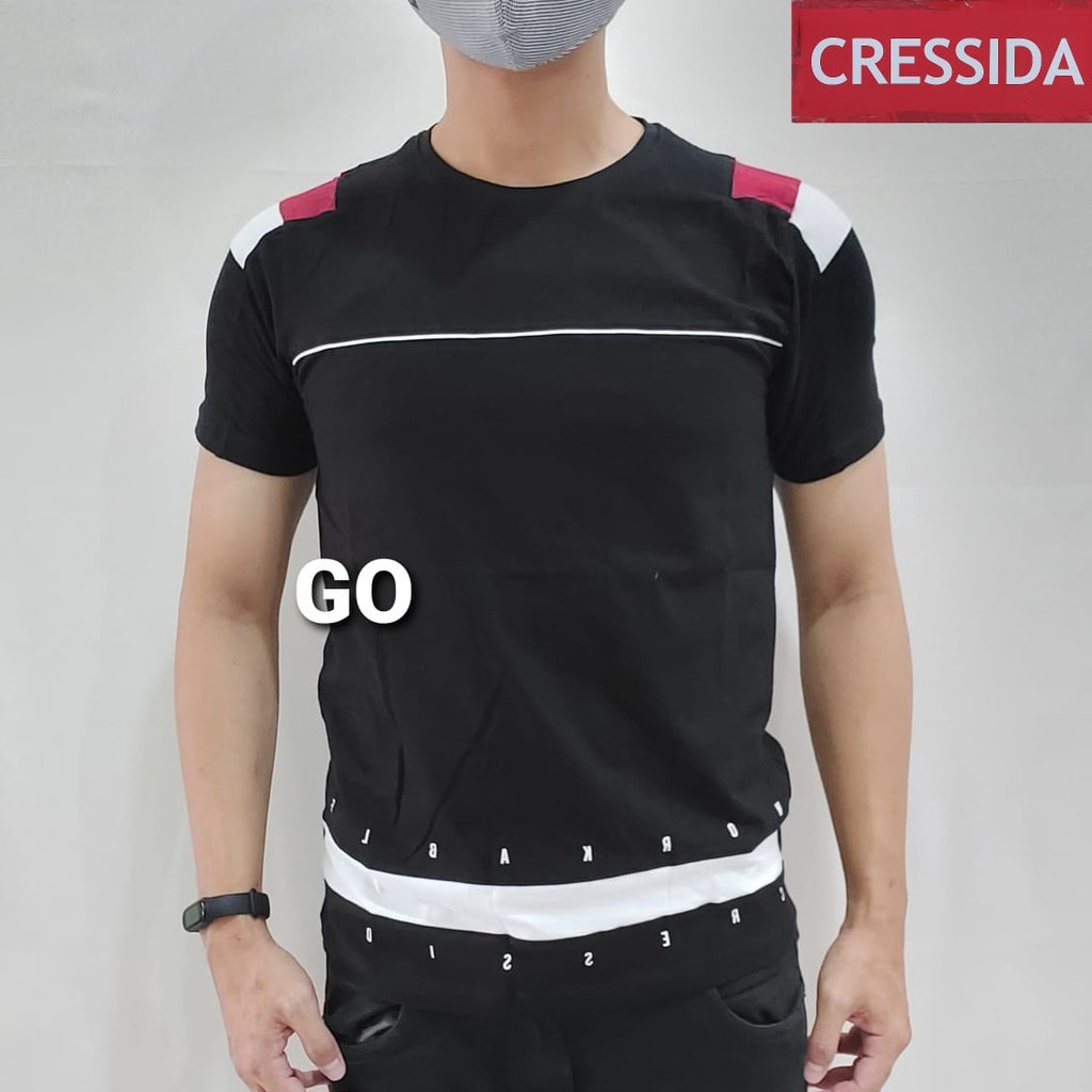 BB CRESSIDA KAOS COWOK Baju Cowok Kaos Cressida-MHSSM.901336