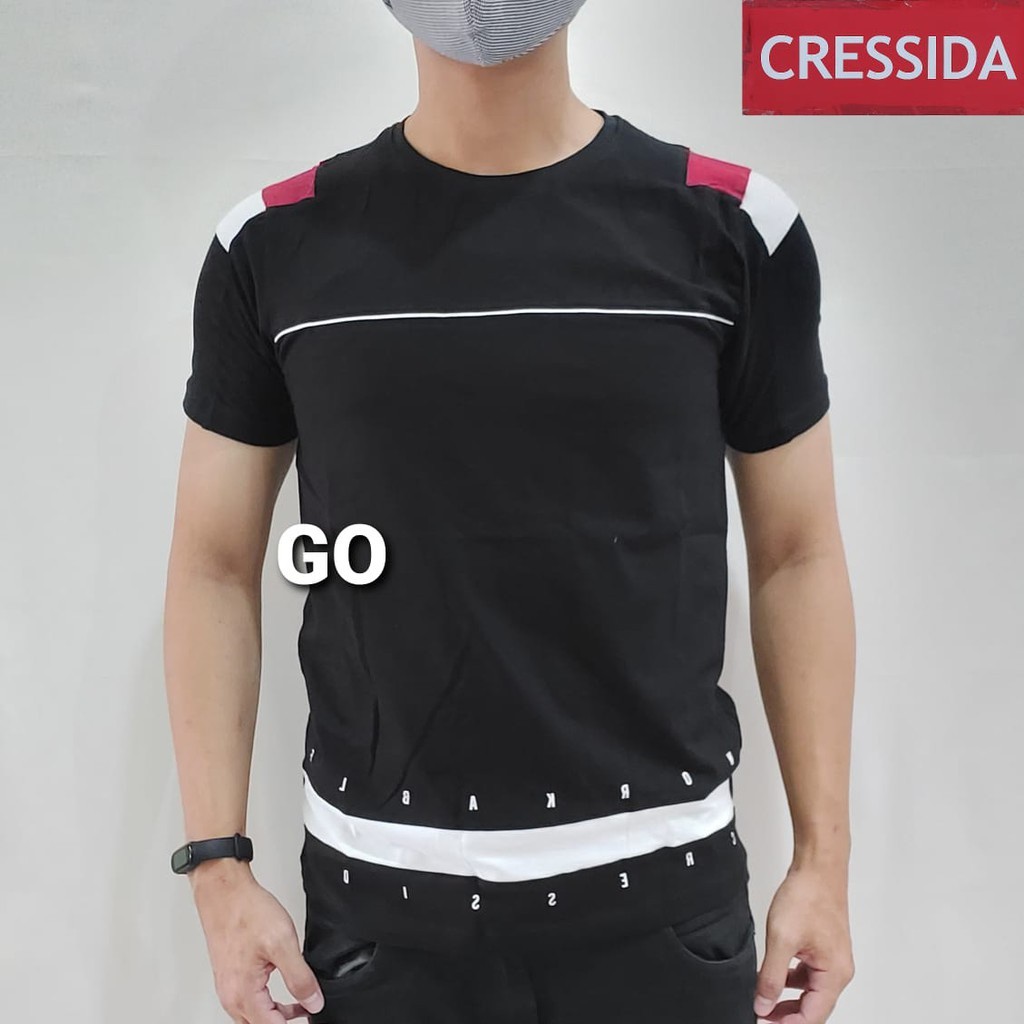 BB CRESSIDA KAOS COWOK Baju Cowok Kaos Cressida-MHSSM.901336