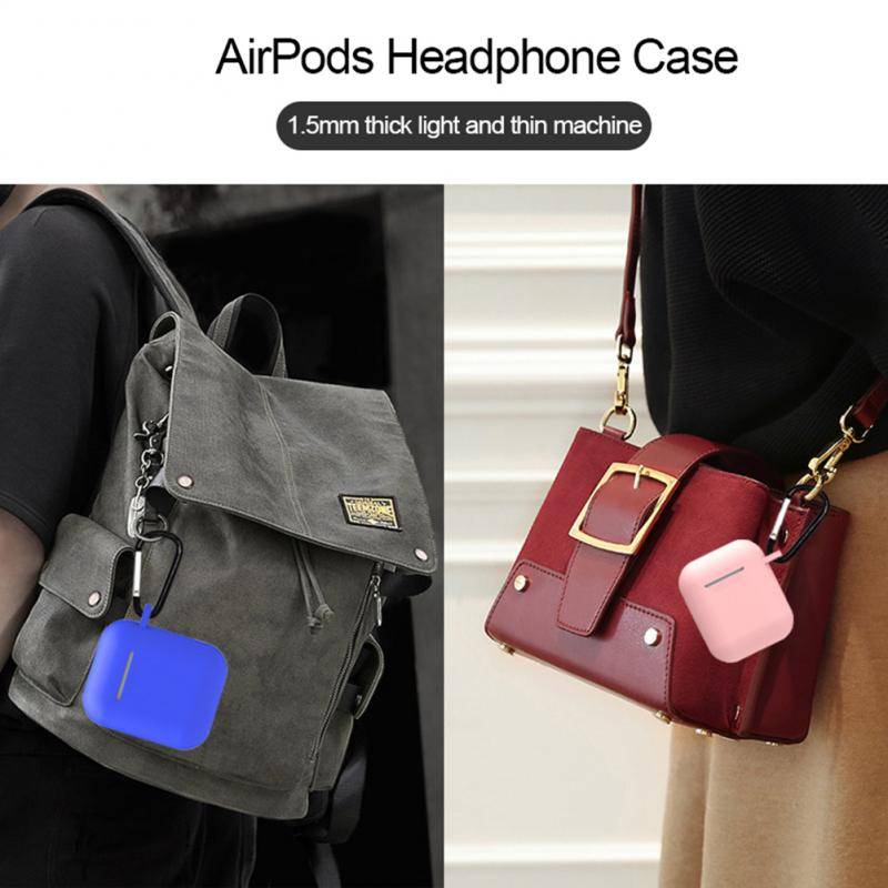 1pc Soft Case Airpods 1 / 2 Tahan Goncangan Bahan Silikon