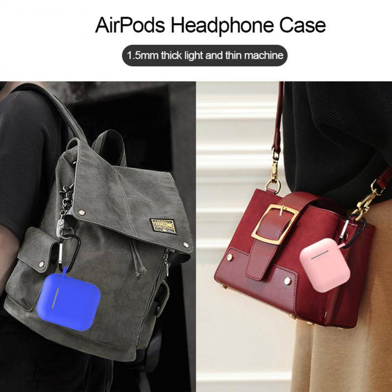 Casing Soft Case Silikon Shockproof Untuk Apple Airpods 1 / 2 / 1