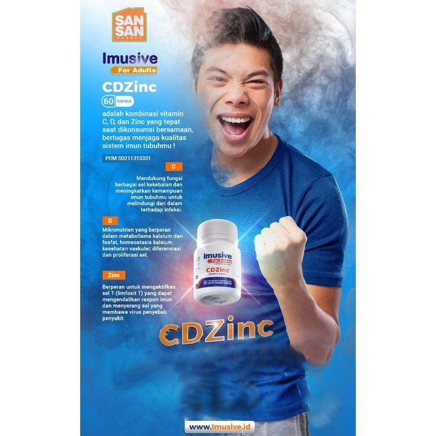 TUBUH-KEKEBALAN-SISTEM- IMUSIVE CDZINC ISI 60 KAPSUL -SISTEM-KEKEBALAN-TUBUH.
