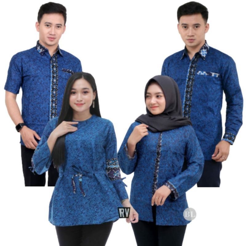 Couple Batik Mega Biru