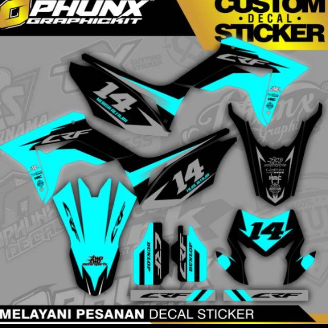 DECAL CRF 150L TOSCA BLACK 14