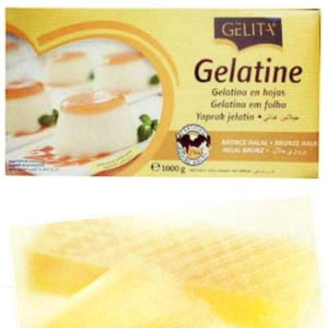 

Gelatine sheet sheet / gelatine lembaran sapi Halal / gelatin