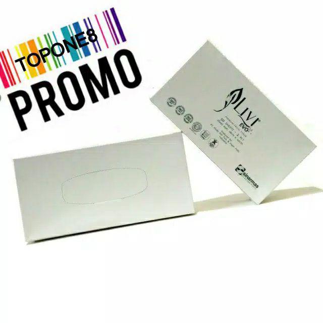 6 Pieces Livi Evo Premium Facial Tissue Box 50 Sheet 2 Ply - Tisu Wajah - Livi