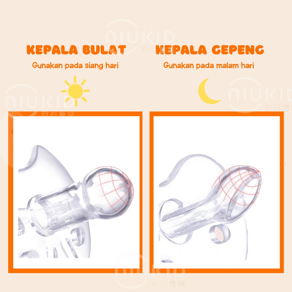 NIUKID EMPENG BAYI DOT BAYI BULAT DATAR BABY PACIFIER SOOTHER KOMPENG BAYI FOOD GRADE