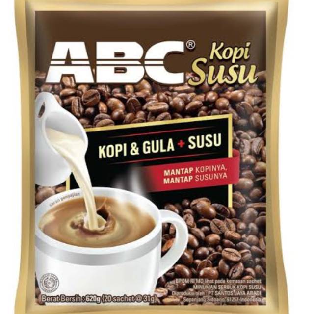 

Kopi Mantul. ABC Kopi Susu sachet 31gr