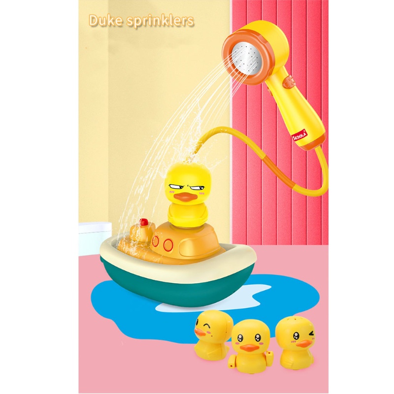 Mary Lovely Mainan Game Mandi Untuk Kolam Renang Bayi Mainan Sprinkler Bebek Elektrik Toy