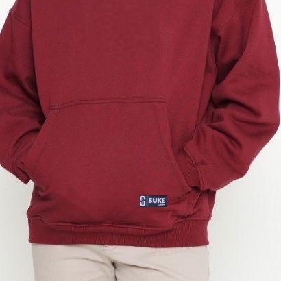 Jaket Hoodie Suke Pria Marun Sablon Teks Terbaru dan Terlaris - Sweater Hoodie Distro Suke - Jaket Hoodie Pria