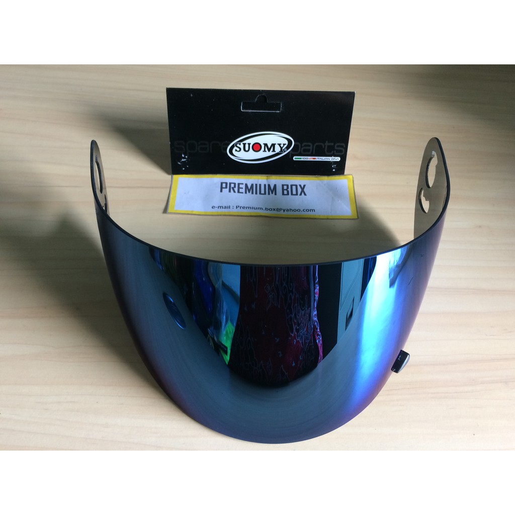 KYT KR 1 Sparepart - Visor Iridium Blue Flat Visor Fog free lens / KR1