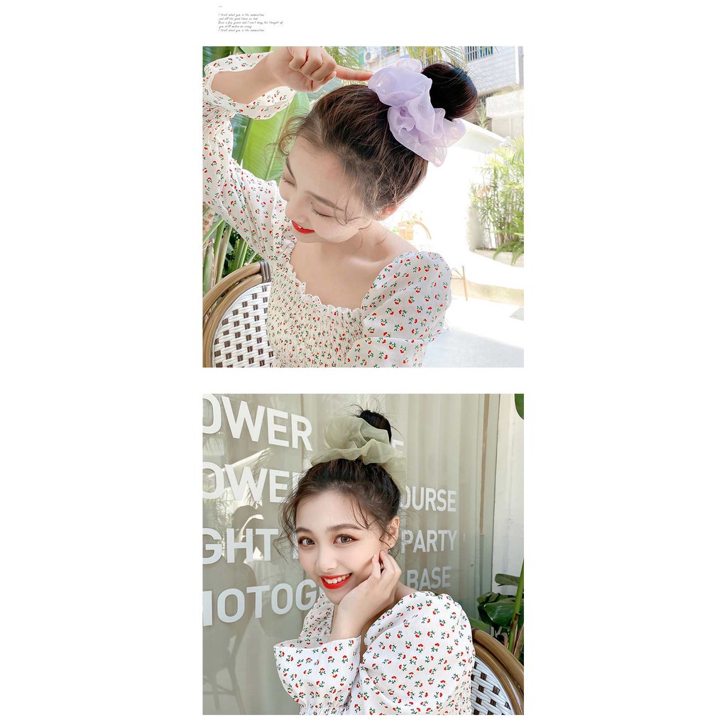 MARKAS ACC157 Ikat Rambut Wanita Karet Rambut Scrunchie Cepol Anak Polos