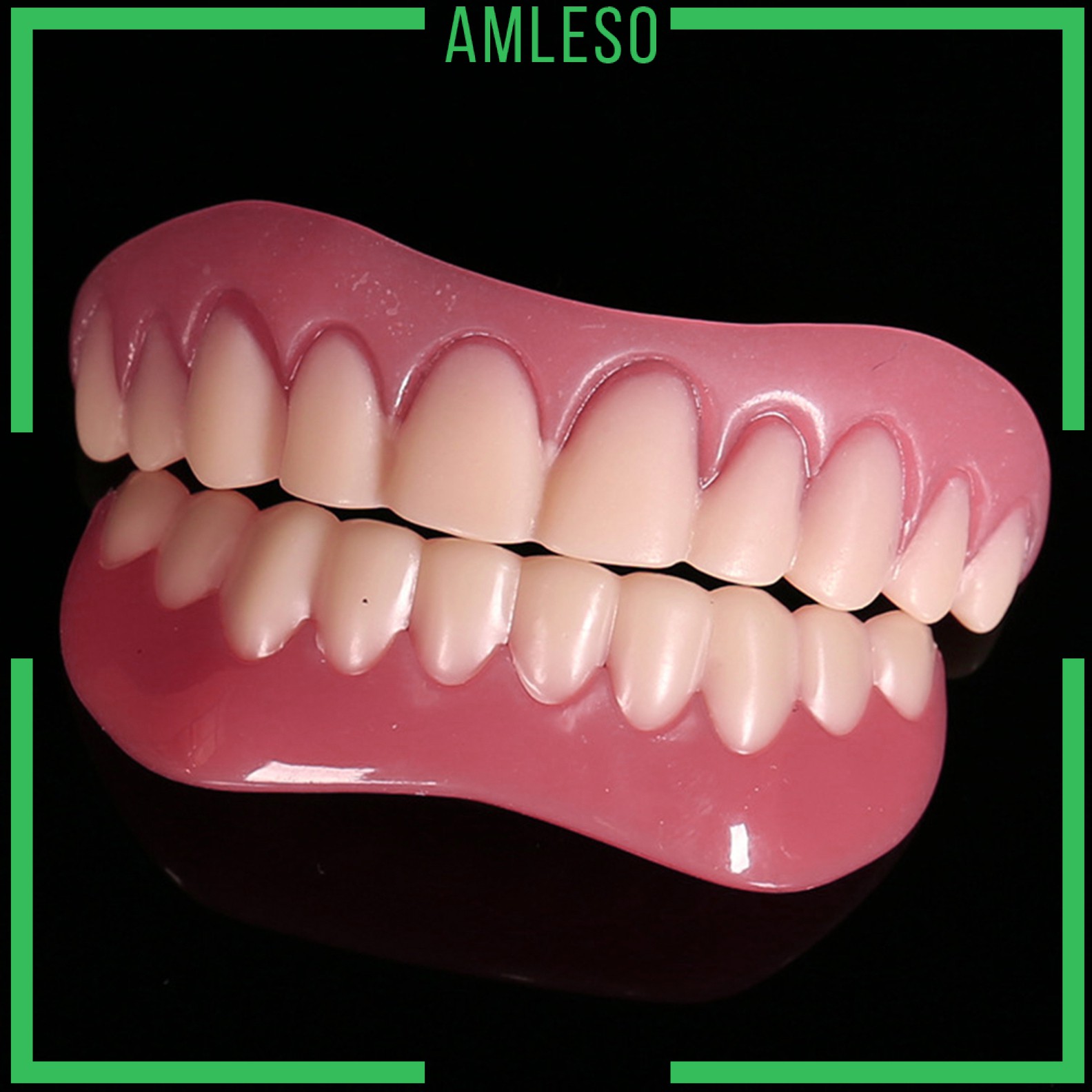 Amleso Veneer Gigi Palsu Bagian Atas Bawah Model Snap On Warna Putih Terang Indonesia