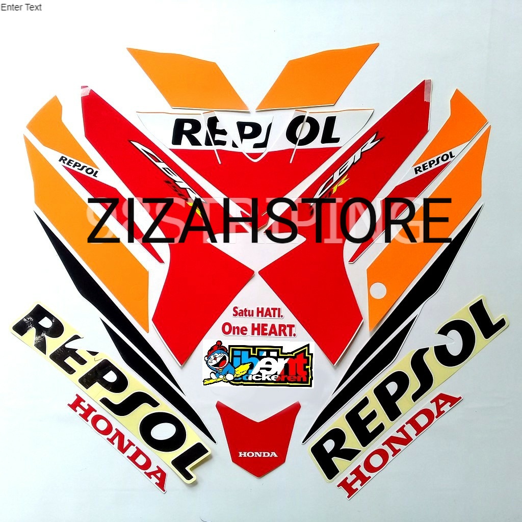 STRIPING CBR 150R REPSOL 2018 STIKER LIS STANDAR BODY HONDA CBR150R