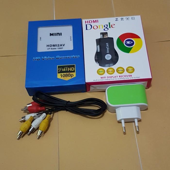 Paket Anycast Dongle Untuk Tv Tabung Siap Pake