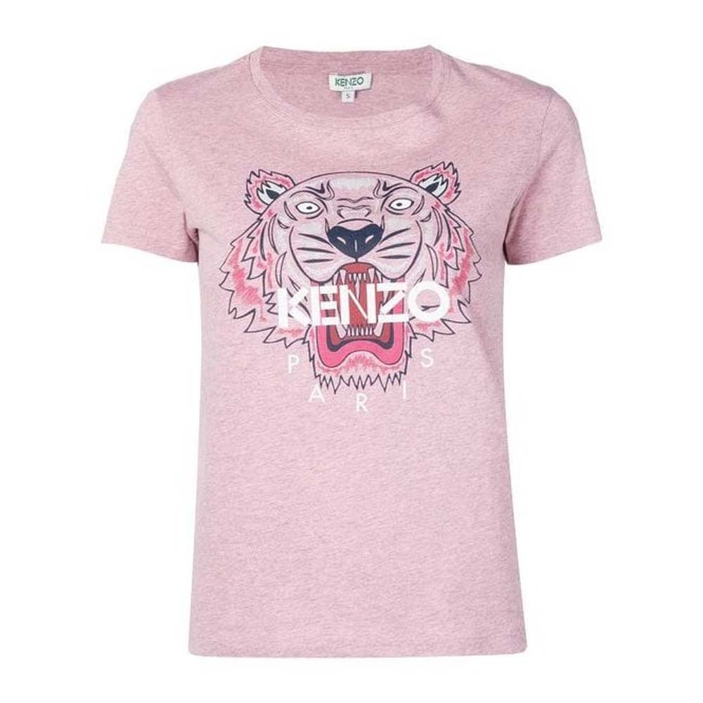 Knzo Women Tiger Tee Pastel Pink/White 100% Original