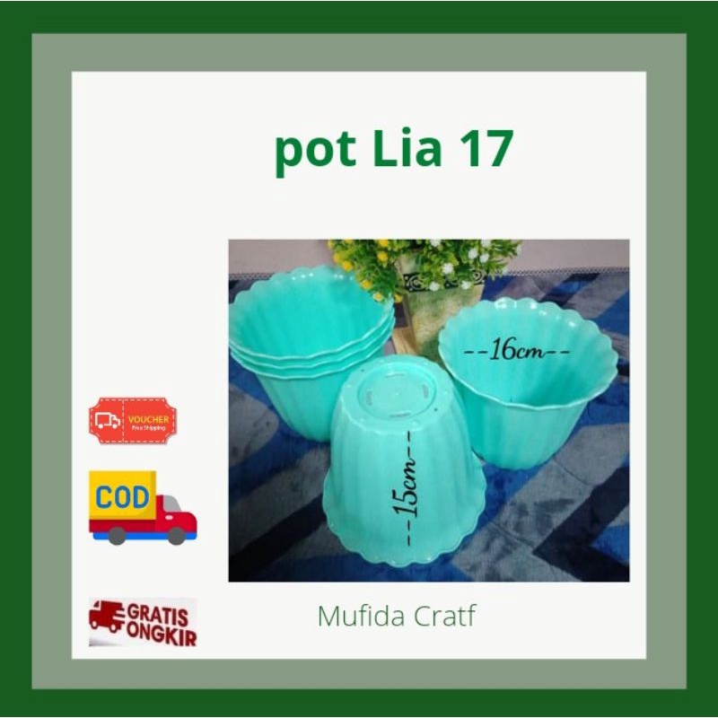 Pot Bunga Lily / Pot Bunga / Pot Ombak