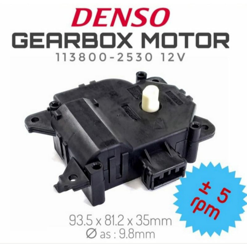 DENSO GEARBOX MOTOR GEAR 12 V 113800 - 2530 ( -/+ 5 rpm )