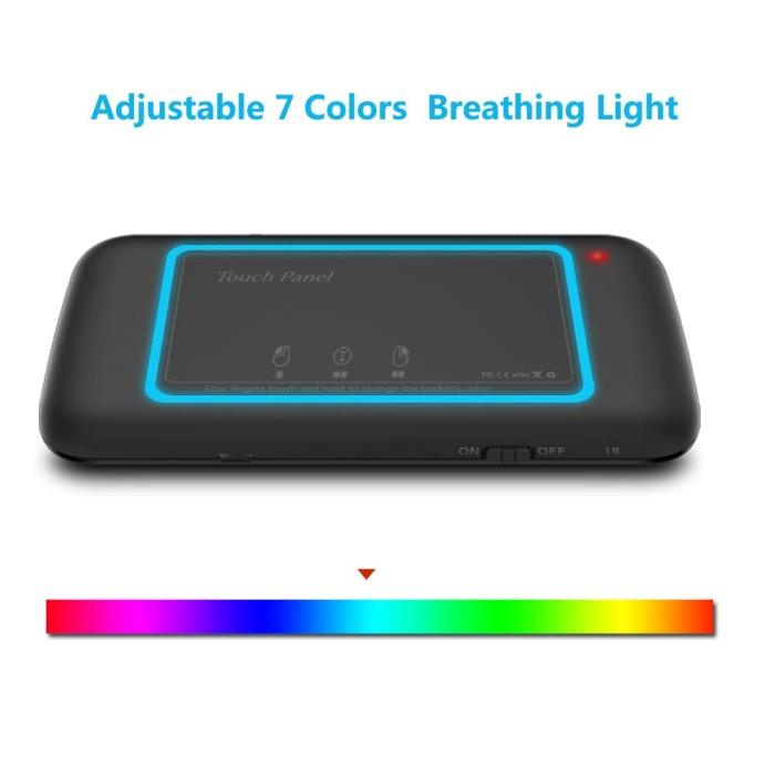 Mini Wireless Keyboard H20 Touch Pad Color Tablet TV Box IR Learning