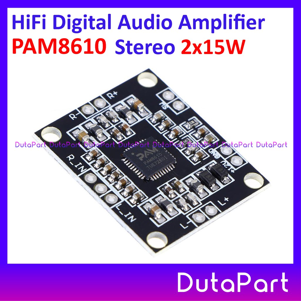 PAM8610 Mini HiFi Digital Audio Amplifier PAM-8610 Stereo 2 x 15W 12V DC