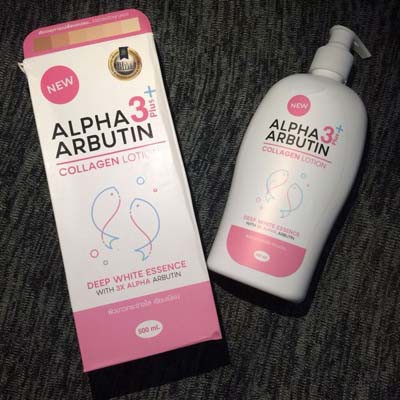 ALPHA ARBUTIN 3 PLUS COLLAGEN BPOM BODY LOTION / HAND BODY / WHITENING LOTION / LOTION PEMUTIH