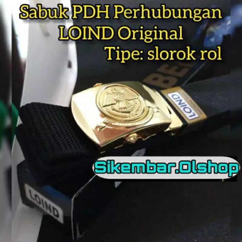 PROMO] IKAT PINGGANG SABUK PDH DISHUB DINAS KEMENTERIAN PERHUBUNGAN LOIND SLOROK ROL NON BRASO ORI. 