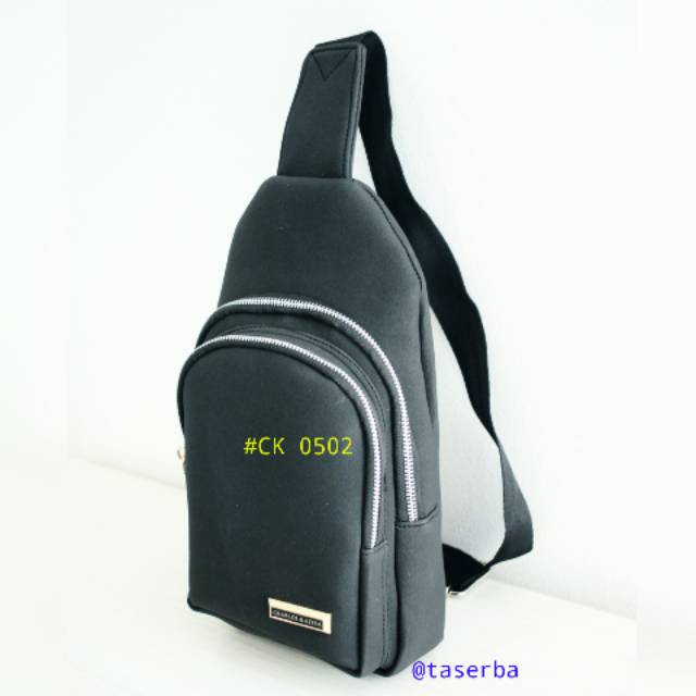 Sling bag gadget dompet tas selempang waist kulit fu leather tebal ck 0502