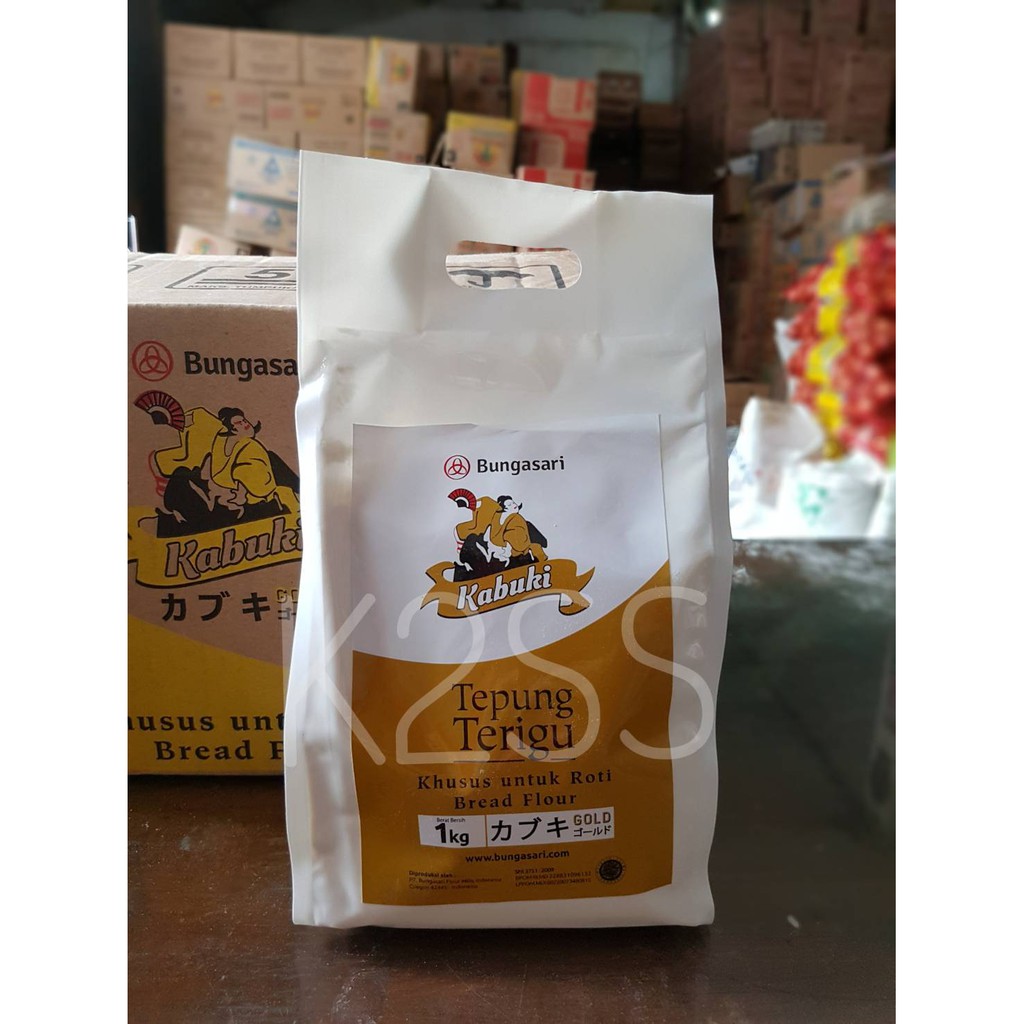 

Tepung Terigu KABUKI Gold Khusus Untuk Roti Bread Flour 1 Kg