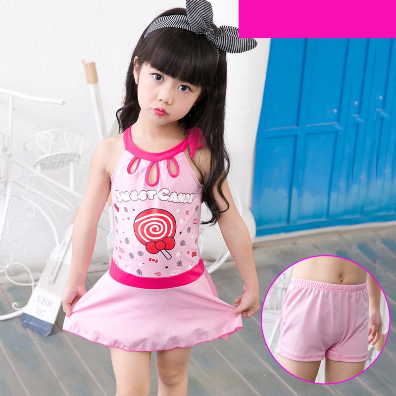 NEW Baju renang anak perempuan motif sweet candy