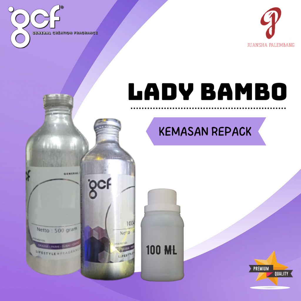 BIBIT PARFUM MURNI | LADY BAMBOO | GENERAL CREATION FRAGRANCE (GCF) | REPACK | 100 ML