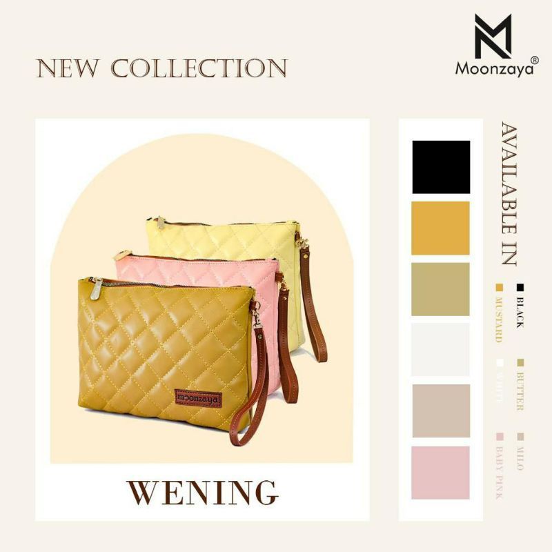 COD//TERMURAH//TAS TANGAN WENING MOONZAYA //CLUTCH WENING REBORN MOONZAYA //TAS TANGAN MINIMALIS WEN
