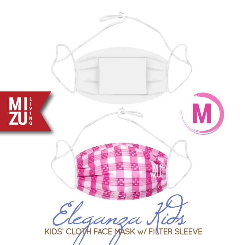 [SALE] MIZU ELEGANZA KIDS Cloth Face Mask Masker Anak Kain Corak 3 Ply Sarung Filter NON-MEDIS-M